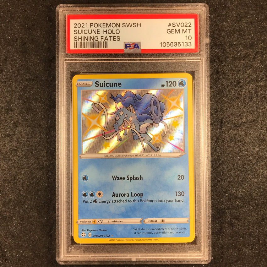 PSA 10 Suicune - SV022/SV122 - Holo Shining Fates 133