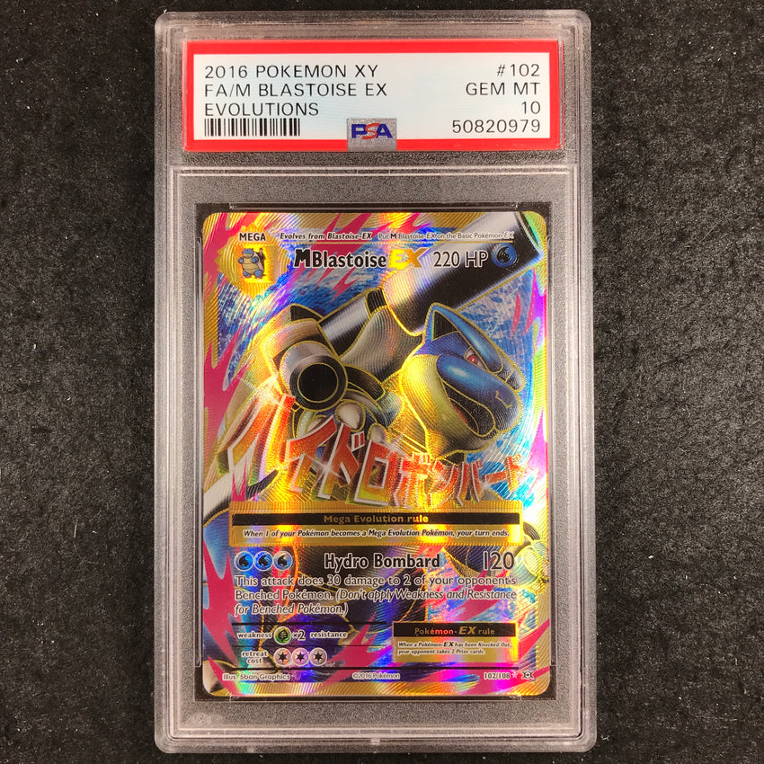 PSA 10 M Blastoise EX - 102/108 - Full Art XY Evolutions  979