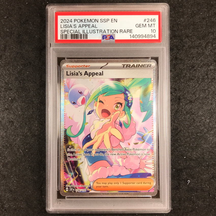 PSA 10 Lisia's Appeal - 246/191 - Special Illustration Rare Surging Sparks 894