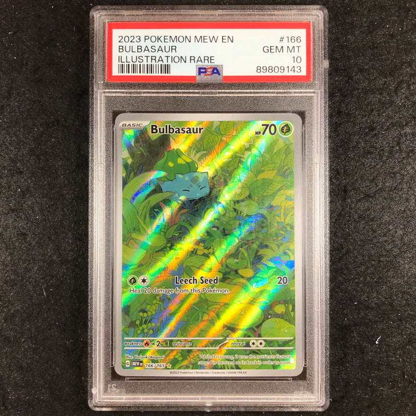 PSA 10 Bulbasaur - 166/165 - Illustration Rare Pokemon  Scarlet Violet 151 (143)