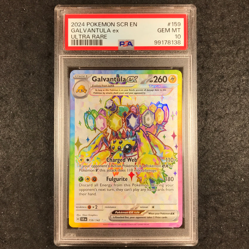 PSA 10 Galvantula - 159/142 - Ultra Rare Stellar Crown 138