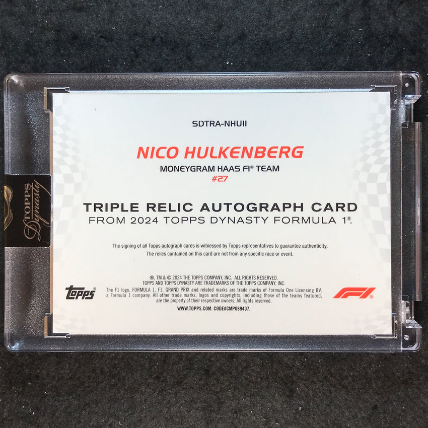 2024 Topps Dynasty Formula 1 NICO HULKENBERG Triple Relic Auto Black 1/2