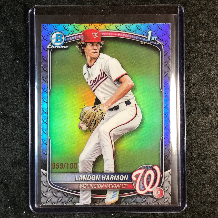 2025 Bowman Draft LANDON HARMON 1st Bowman Chrome Steel Metal 59/100 #44
