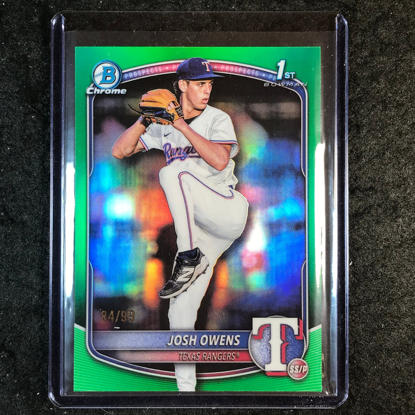 2025 Bowman Draft JOSH OWENS 1st Bowman Chrome Green 84/99 #119