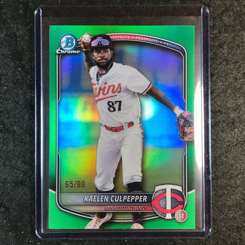 2025 Bowman Draft KAELEN CULPEPPER Chrome Green 65/99 #120