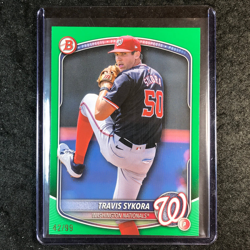 2025 Bowman Draft TRAVIS SYKORA Base Green 42/99 #137