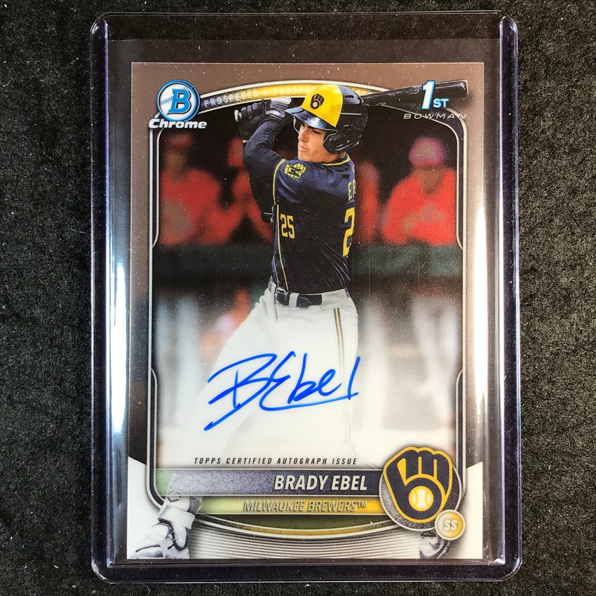 2025 Bowman Draft BRADY EBEL Chrome Prospect 1st Bowman Auto Base #BE