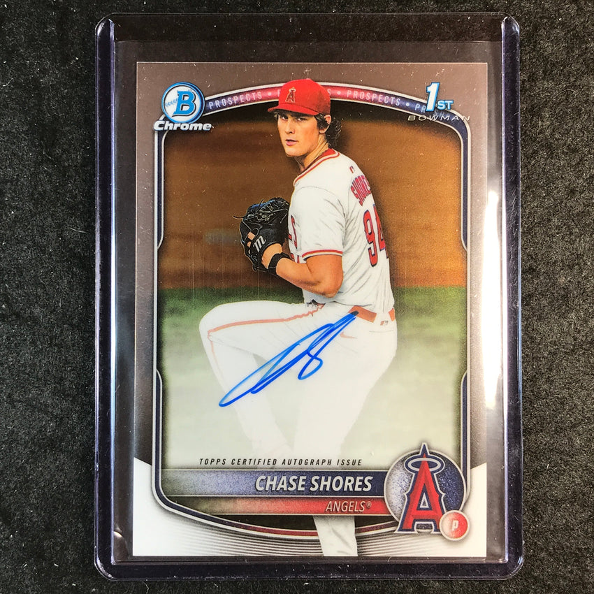 2025 Bowman Draft CHASE SHORES Chrome Prospect 1st Bowman Auto Base #CS