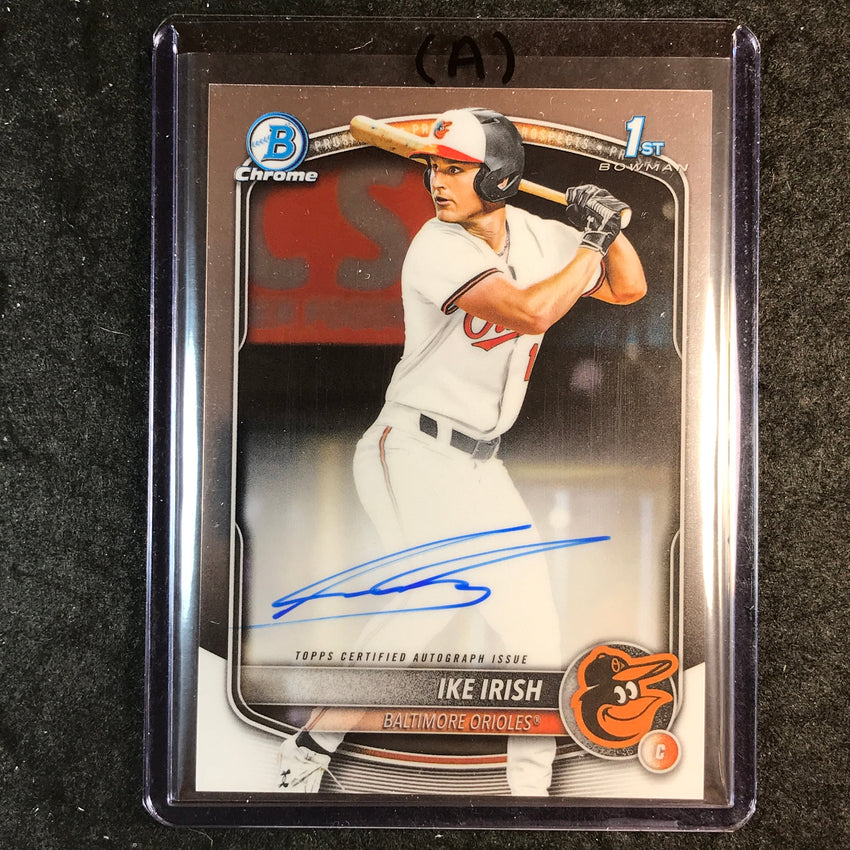 2025 Bowman Draft IKE IRISH Chrome Prospect 1st Bowman Auto Base #II (A)