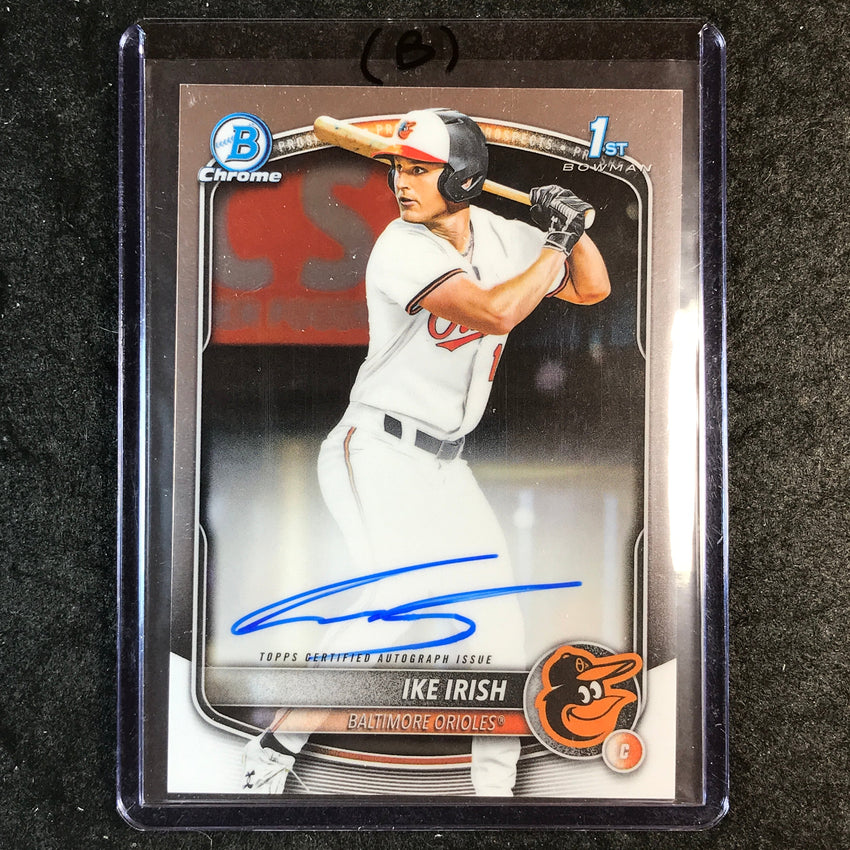2025 Bowman Draft IKE IRISH Chrome Prospect 1st Bowman Auto Base #II (B)