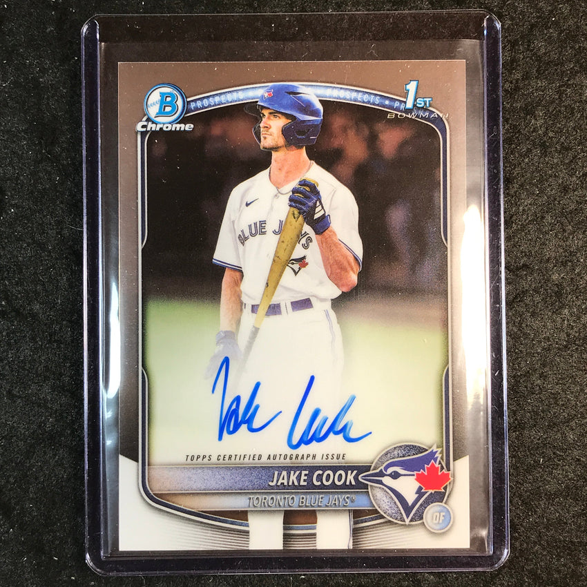 2025 Bowman Draft JAKE COOK Chrome Prospect 1st Bowman Auto Base #JC