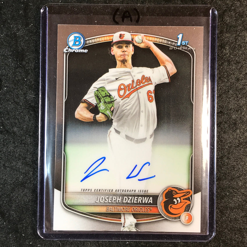 2025 Bowman Draft JOSEPH DZIERWA Chrome Prospect 1st Bowman Auto Base #JD (A)