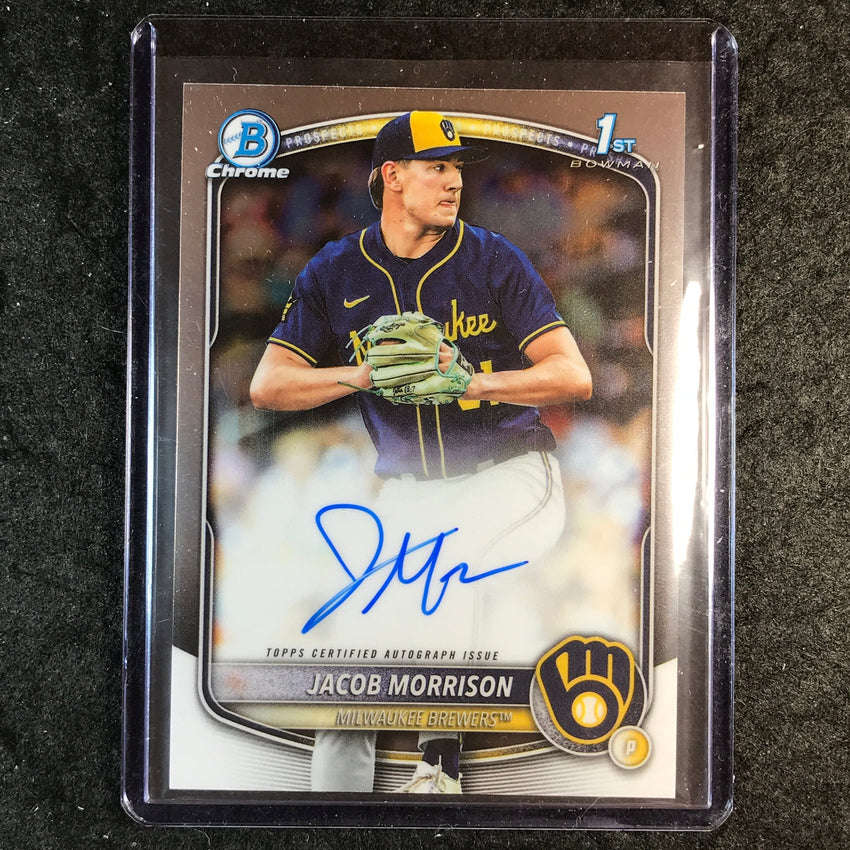 2025 Bowman Draft JACOB MORRISON Chrome Prospect 1st Bowman Auto Base #JMO