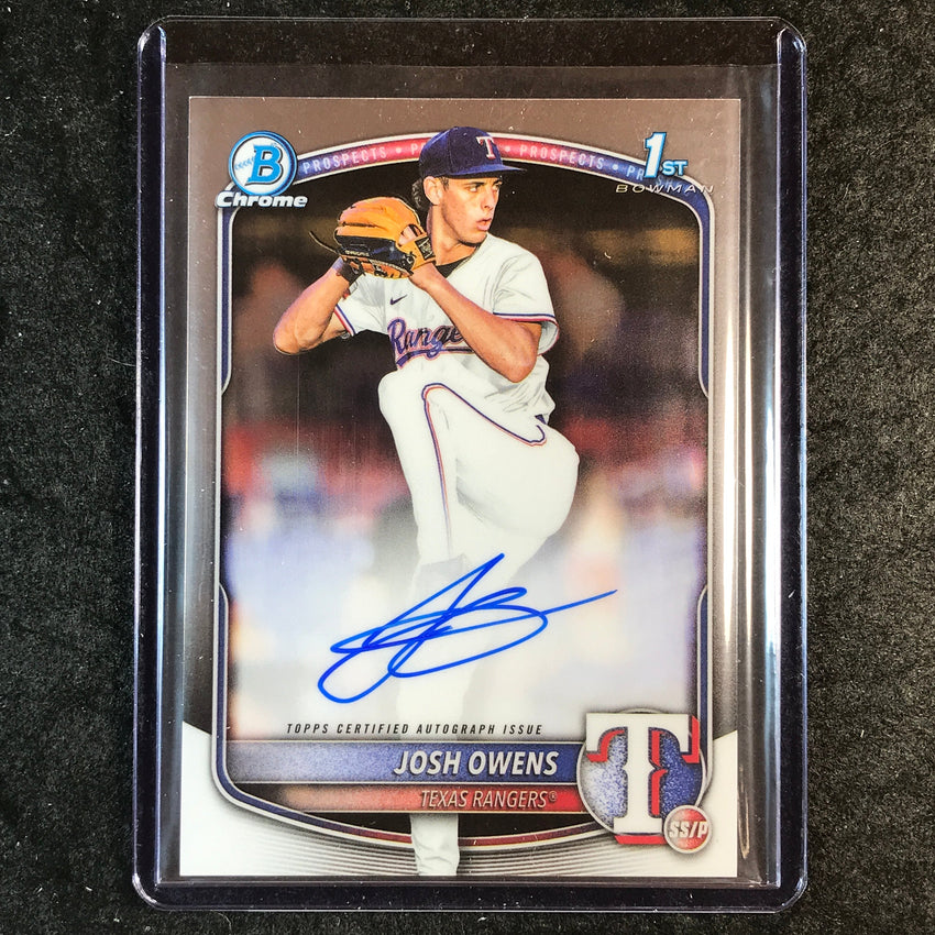 2025 Bowman Draft JOSH OWENS Chrome Prospect 1st Bowman Auto Base #JO