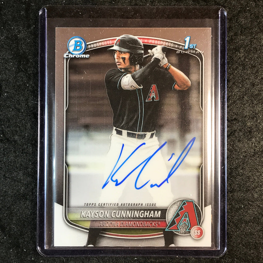 2025 Bowman Draft KAYSON CUNNINGHAM Chrome Prospect 1st Bowman Auto Base #KC