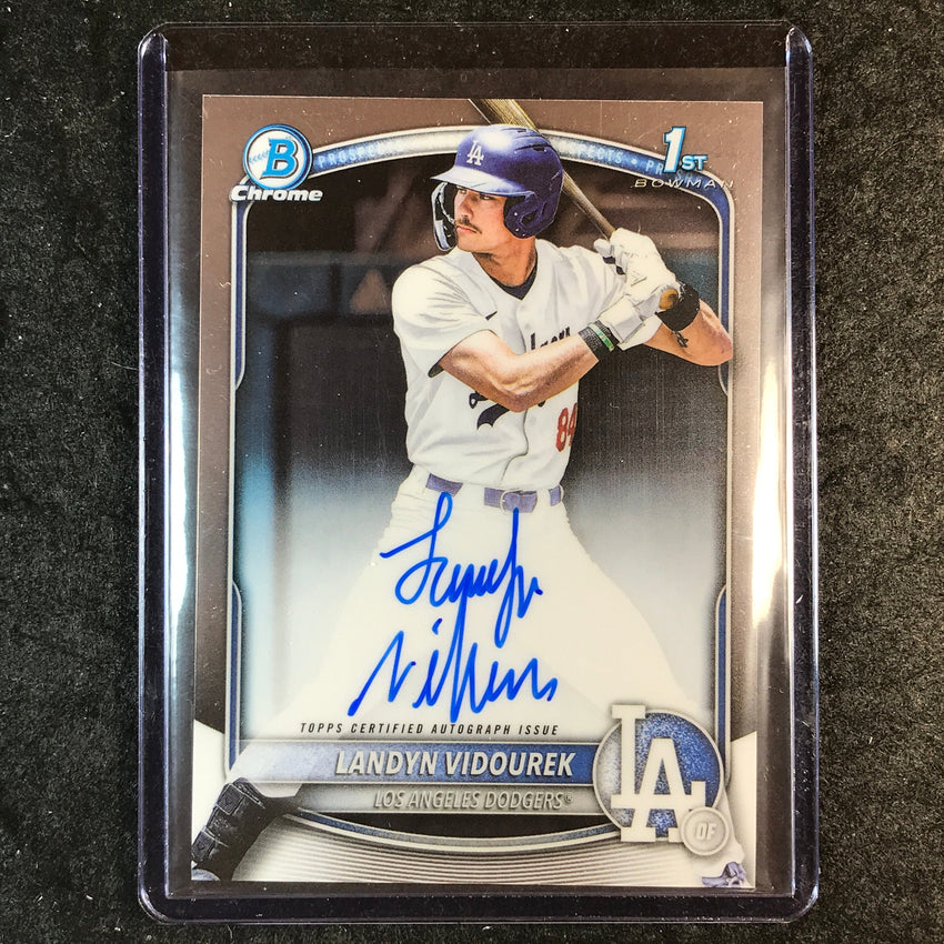 2025 Bowman Draft LANDYN VIDOUREK Chrome Prospect 1st Bowman Auto Base #LV