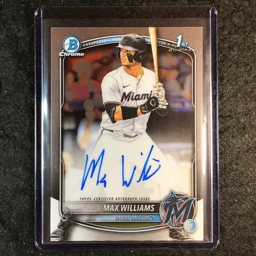 2025 Bowman Draft MAX WILLIAMS Chrome Prospect 1st Bowman Auto Base #MWI