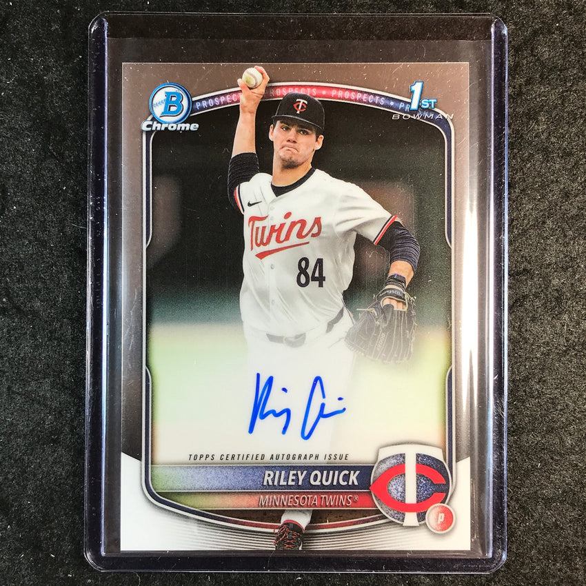 2025 Bowman Draft RILEY QUICK Chrome Prospect 1st Bowman Auto Base #RQ
