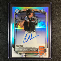2025 Bowman Draft CAMERON MALDONADO Chrome Prospect 1st Auto Refractor 463/499