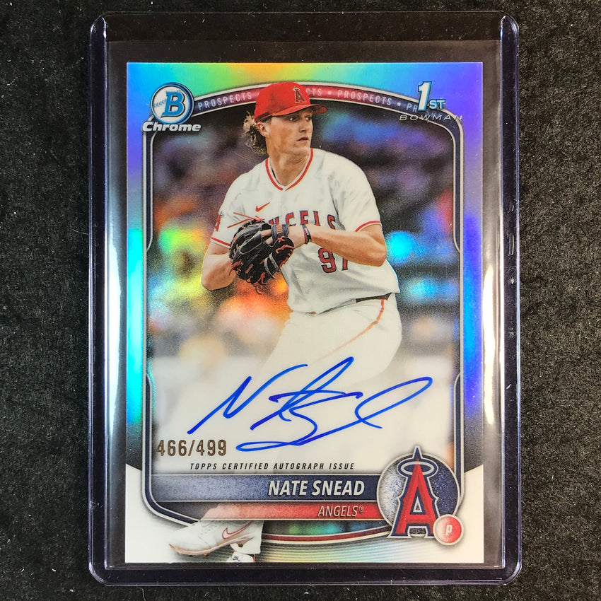 2025 Bowman Draft NATE SNEAD Chrome Prospect 1st Bowman Auto Refractor 466/499
