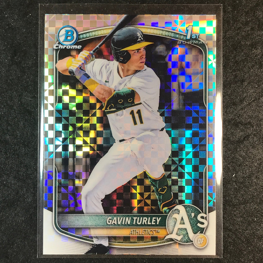 2025 Bowman Draft GAVIN TURLEY 1st Bowman Chrome X-Fractor #28