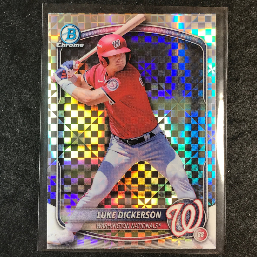 2025 Bowman Draft LUKE DICKERSON Chrome X-Fractor #61