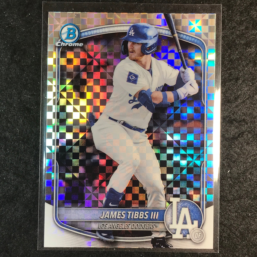 2025 Bowman Draft JAMES TIBBS III Chrome X-Fractor #74