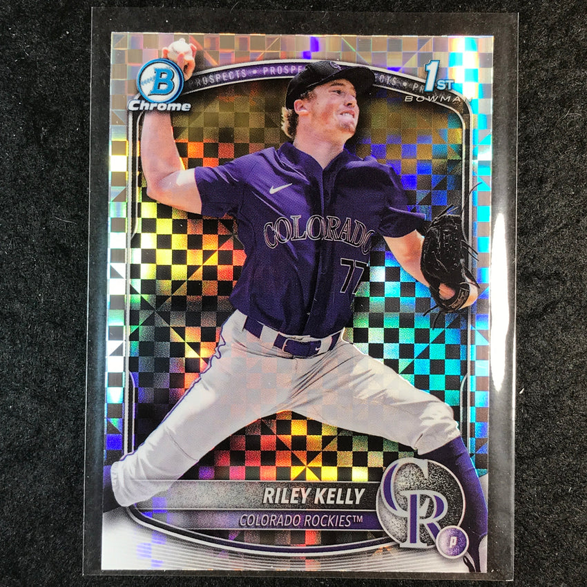 2025 Bowman Draft RILEY KELLY 1st Bowman Chrome X-Fractor #79
