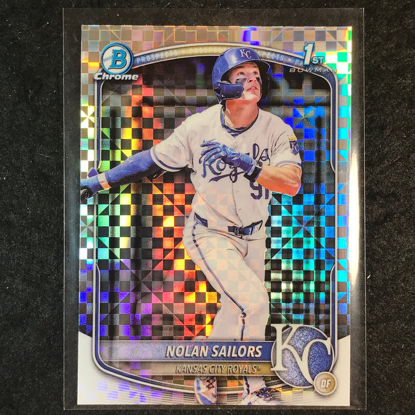 2025 Bowman Draft NOLAN SAILERS 1st Bowman Chrome X-Fractor #86