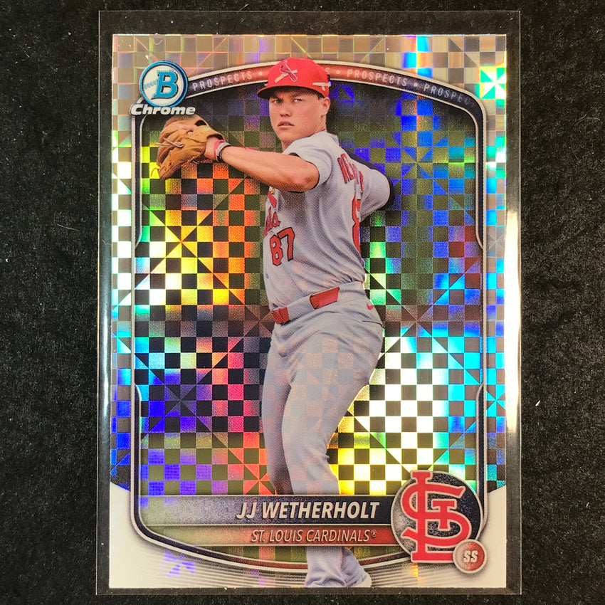 2025 Bowman Draft JJ WETHERHOLT Chrome X-Fractor #145
