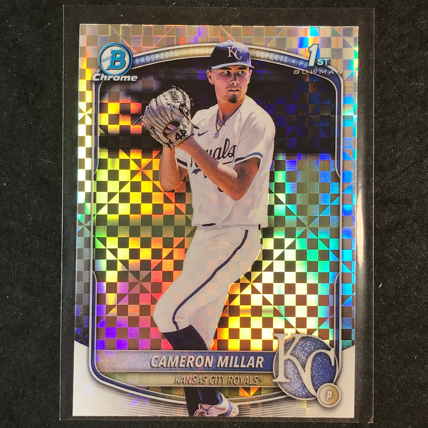 2025 Bowman Draft CAMERON MILLAR 1st Bowman Chrome X-Fractor #176