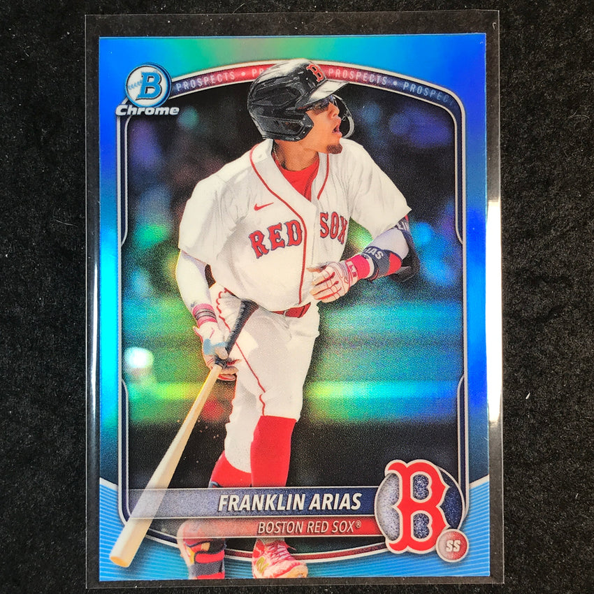 2025 Bowman Draft FRANKLIN ARIAS Chrome Sky Blue Refractor #13