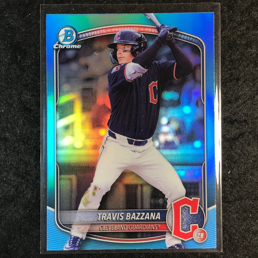 2025 Bowman Draft TRAVIS BAZZANA Chrome Sky Blue Refractor #49