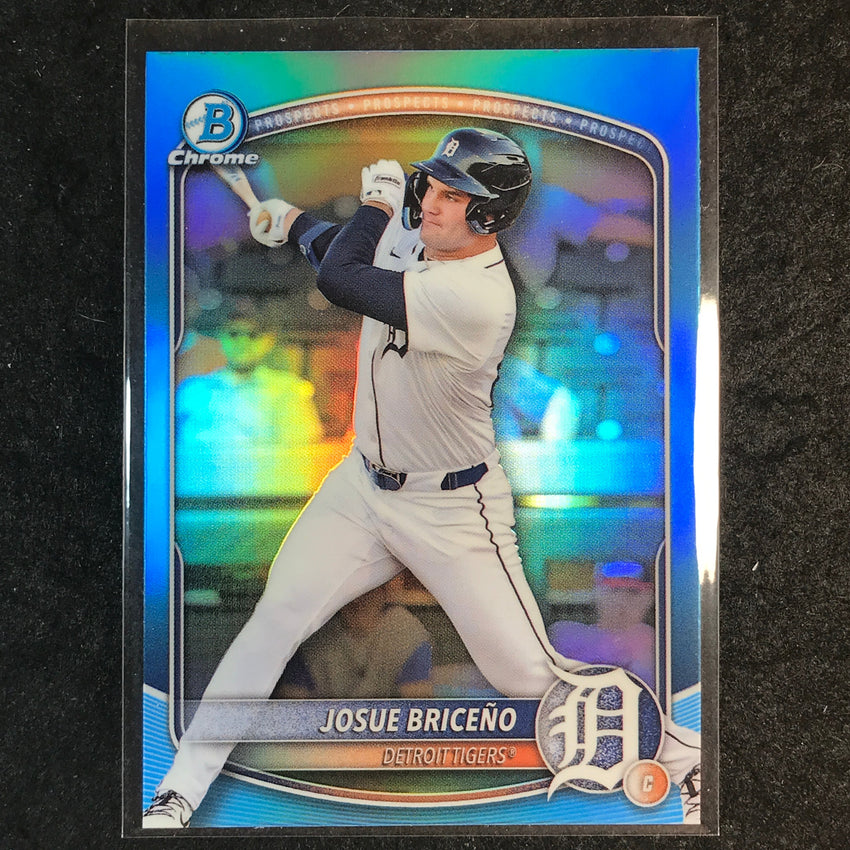 2025 Bowman Draft JOSUE BRICENO Chrome Sky Blue Refractor #60