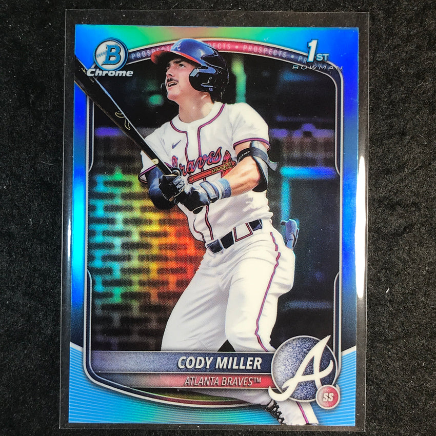 2025 Bowman Draft CODY MILLER 1st Bowman Chrome Sky Blue Refractor #91