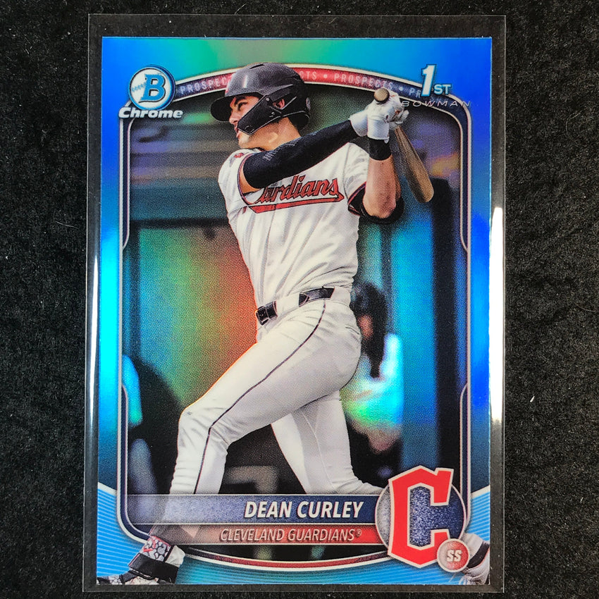 2025 Bowman Draft DEAN CURLEY 1st Bowman Chrome Sky Blue Refractor #129