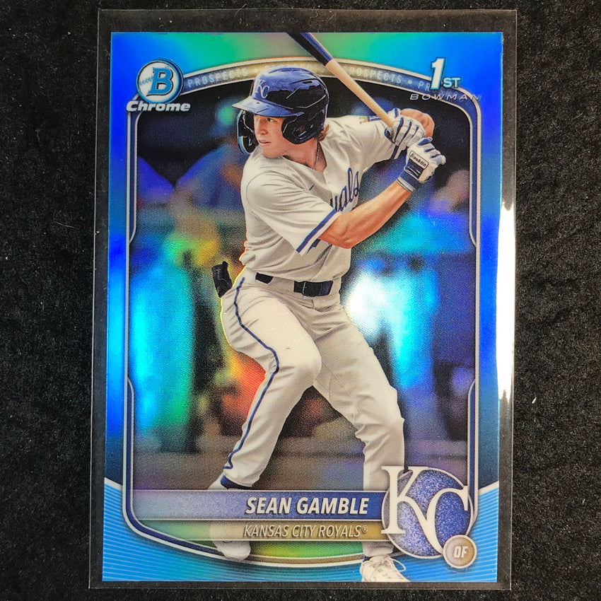 2025 Bowman Draft SEAN GAMBLE 1st Bowman Chrome Sky Blue Refractor #178