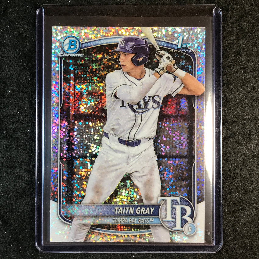 2025 Bowman Draft TAITN GRAY 1st Bowman Chrome Sparkle Refractor #7