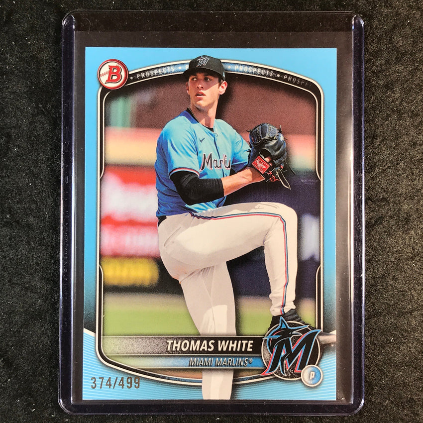 2025 Bowman Draft THOMAS WHITE Base Sky Blue 374/499 #26