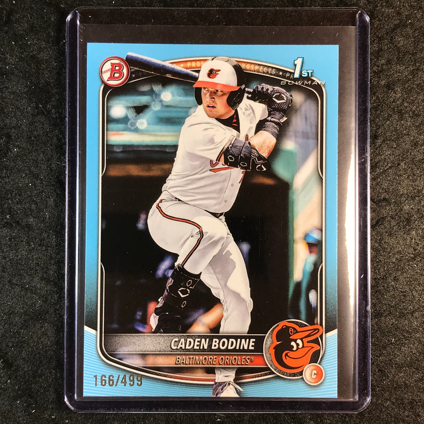 2025 Bowman Draft CADEN BODINE 1st Bowman Base Sky Blue 166/499 #63