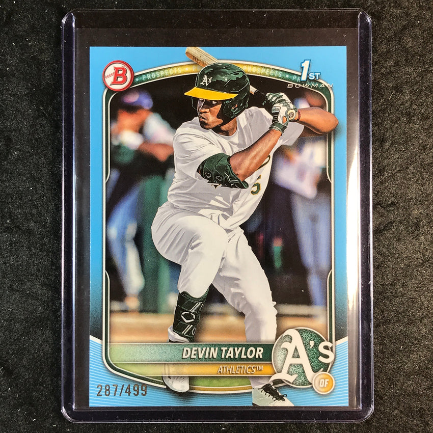 2025 Bowman Draft DEVIN TAYLOR 1st Bowman Base Sky Blue 287/499 #135
