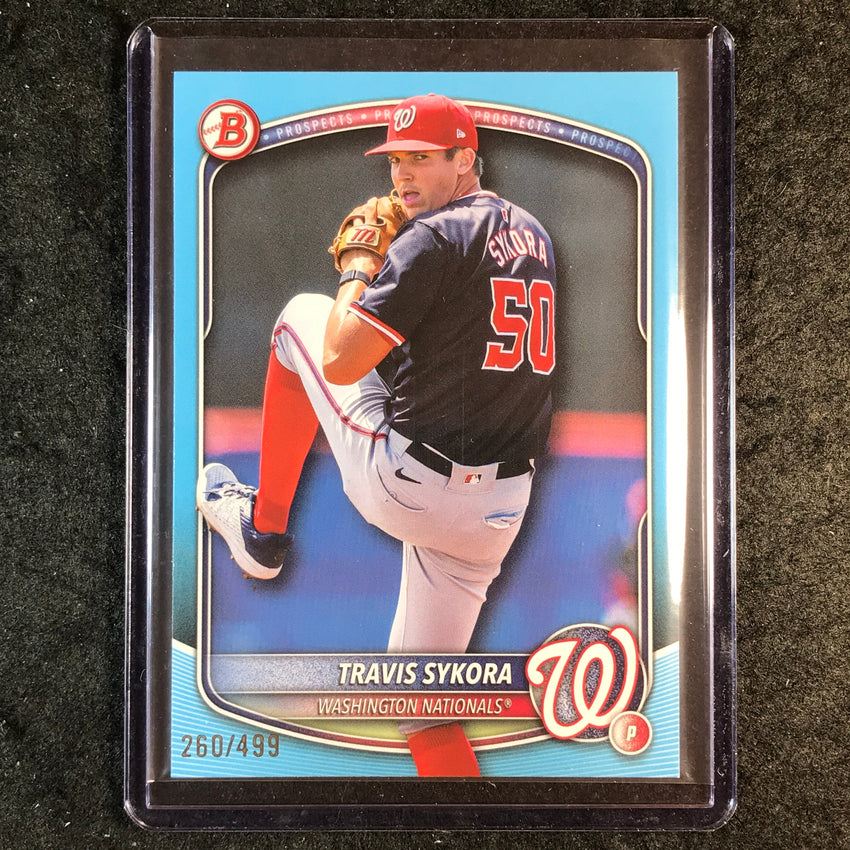 2025 Bowman Draft TRAVIS SYKORA Base Sky Blue 260/499 #137