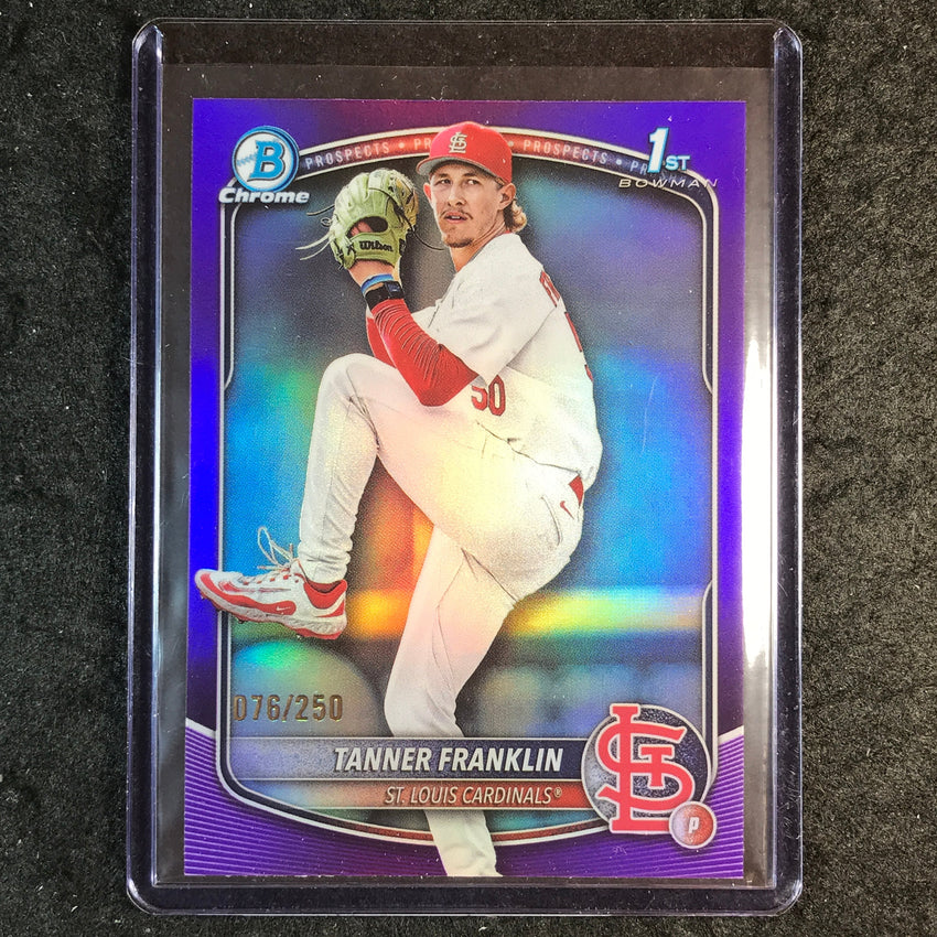 2025 Bowman Draft TANNER FRANKLIN 1st Bowman Chrome Purple 76/250 #90