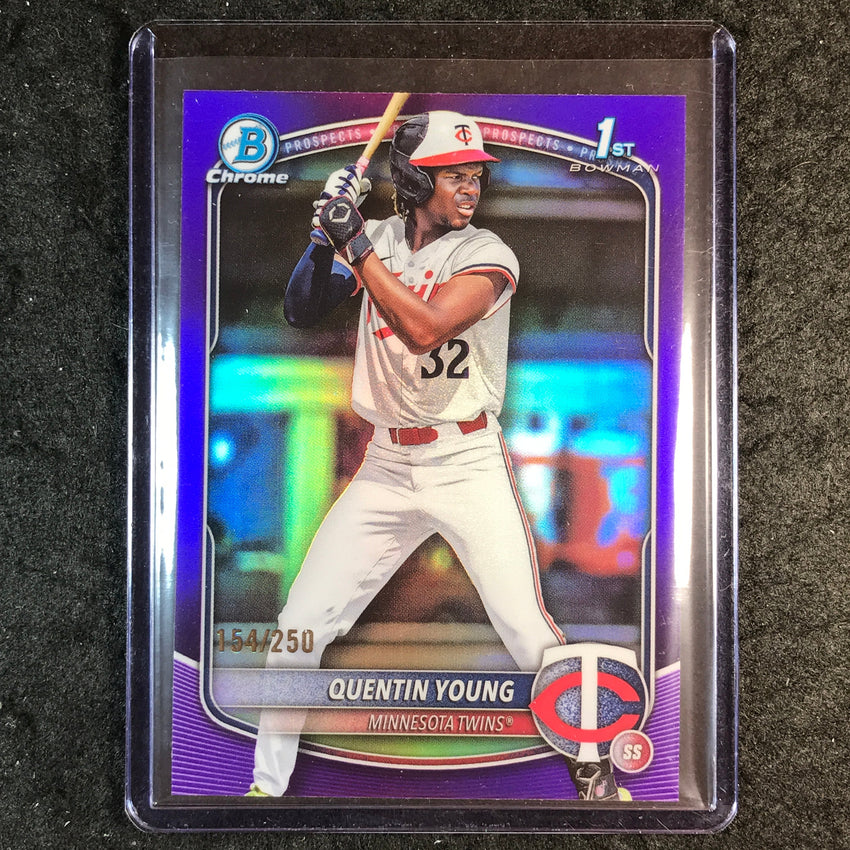 2025 Bowman Draft QUENTIN YOUNG 1st Bowman Chrome Purple 154/250 #92