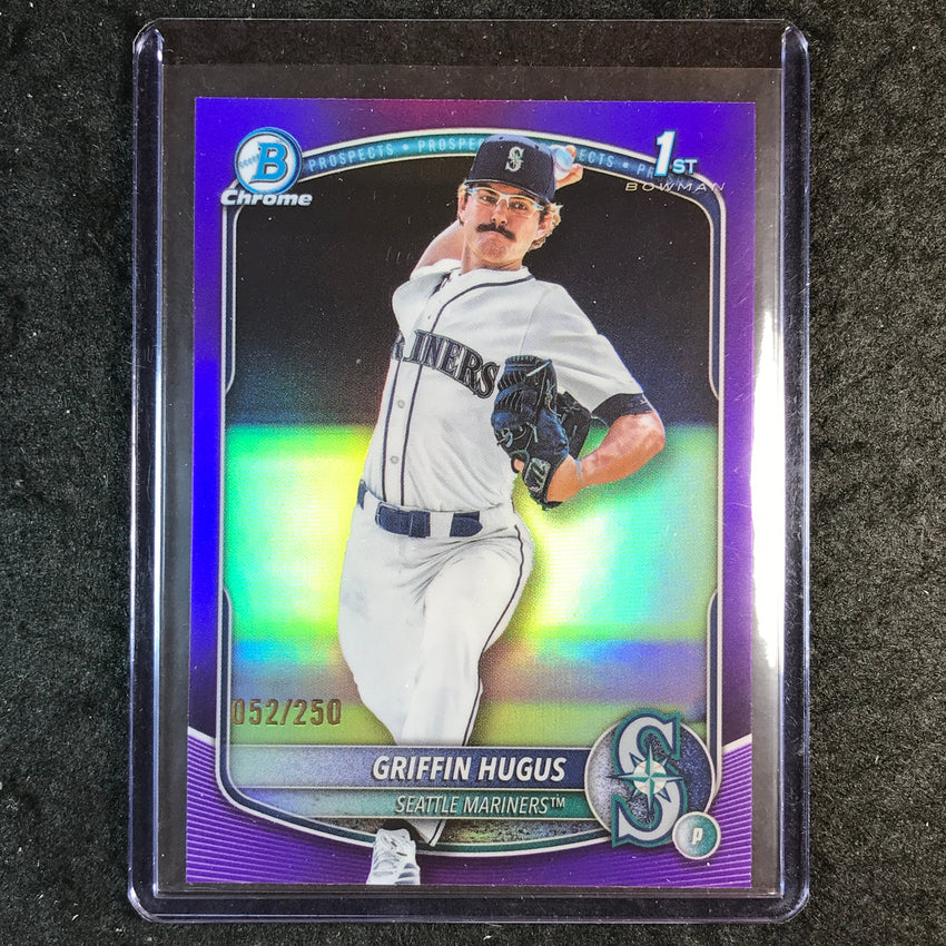 2025 Bowman Draft GRIFFIN HUGUS 1st Bowman Chrome Purple 52/250 #101