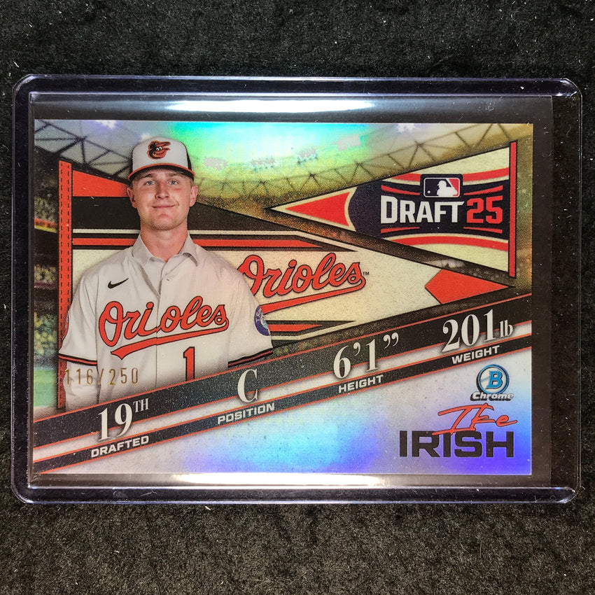 2025 Bowman Draft IKE IRISH Bowman Draft Night Refractor 116/250 #6