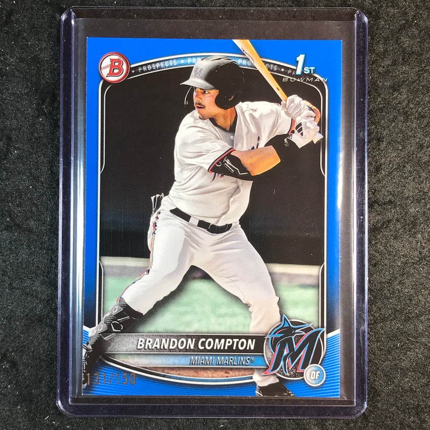 2025 Bowman Draft BRANDON COMPTON 1st Bowman Base Blue 131/150 #64