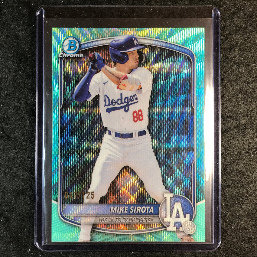 2025 Bowman Draft MIKE SIROTA Chrome Aqua Wave 47/125 #11
