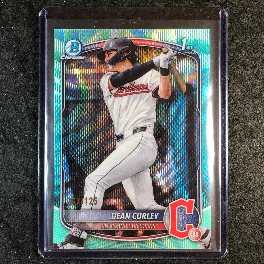 2025 Bowman Draft DEAN CURLEY 1st Bowman Chrome Aqua Wave 67/125 #129