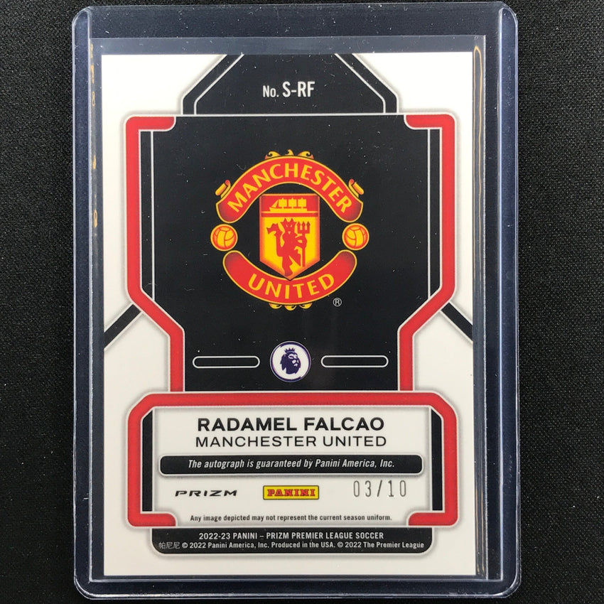 2022-23 Prizm Epl Radamel Falcao Breakaway Signatures Auto Gold Disco 3/10